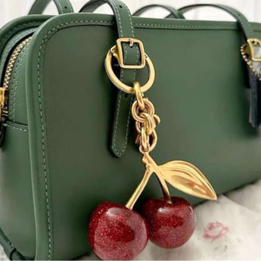 Two High Quality Cherry Keychains Nwt - image 2